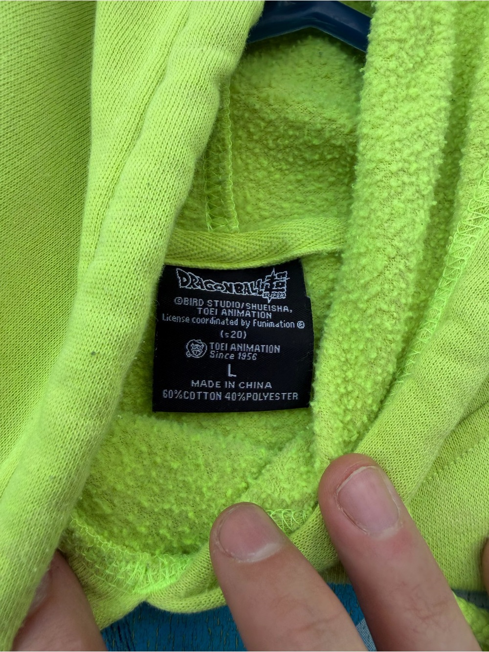 Neon Green Dragon Ball Z Pullover Hoodie - Picture 4 of 5